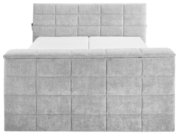 POSTEL BOXSPRING, 180/200 cm, barvy stříbra Carryhome - Manželské postele, Online Only