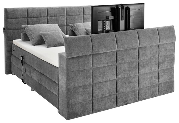 POSTEL BOXSPRING, 180/200 cm, šedá Carryhome - Manželské postele, Online Only