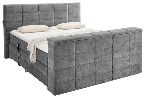 POSTEL BOXSPRING, 180/200 cm, šedá Carryhome - Manželské postele, Online Only