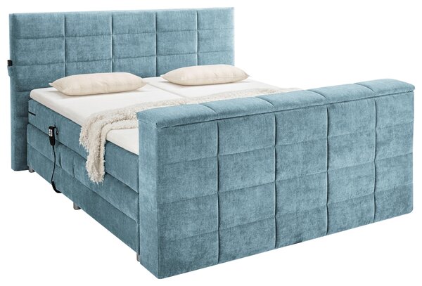 POSTEL BOXSPRING, 180/200 cm, modrá Carryhome - Manželské postele, Online Only