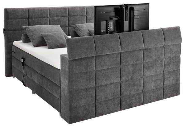 POSTEL BOXSPRING, 180/200 cm, tmavě šedá Carryhome - Manželské postele, Online Only