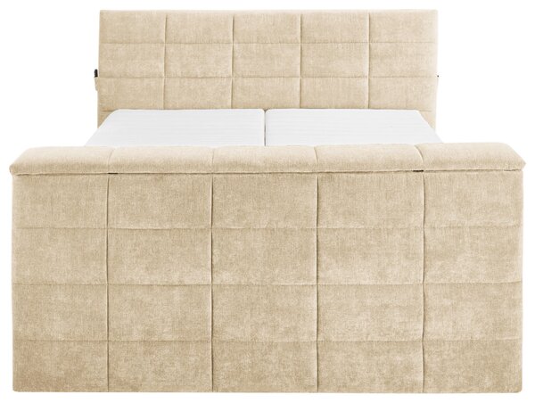 POSTEL BOXSPRING, 180/200 cm, pískové barvy Carryhome - Manželské postele, Online Only