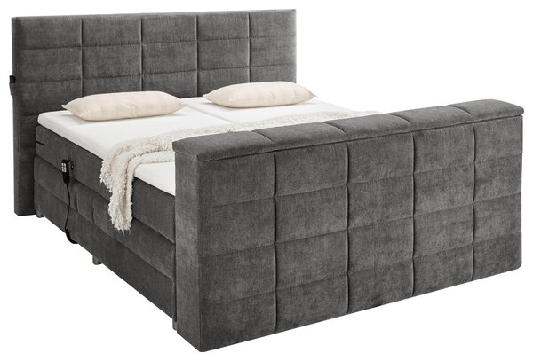 POSTEL BOXSPRING, 180/200 cm, tmavě šedá Carryhome - Manželské postele, Online Only