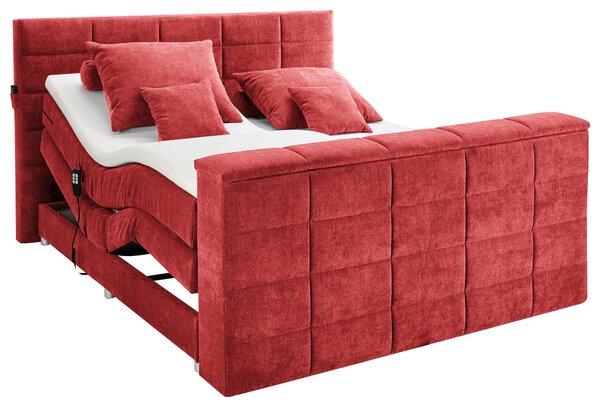 POSTEL BOXSPRING, 180/200 cm, červená Carryhome - Manželské postele, Online Only