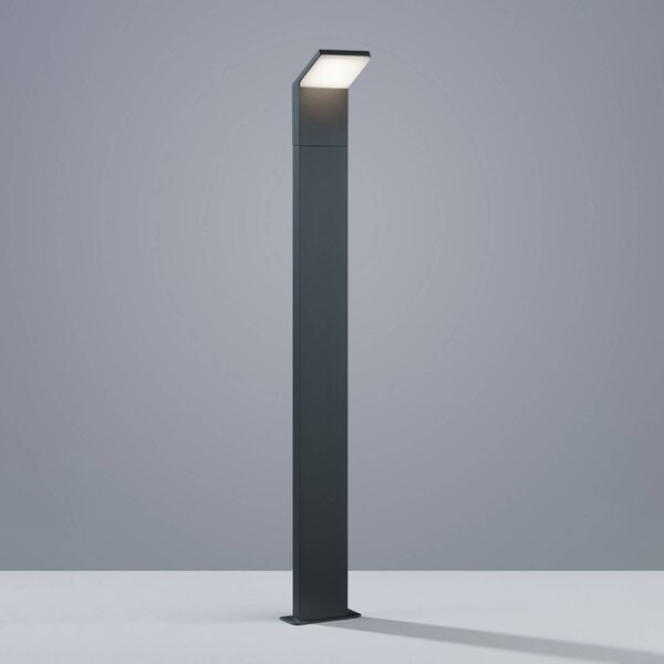 Trio Lighting LED osvětlení cesty PEARL, výška 100 cm, antracitová, kov, IP54, Černá, Hliník, Moderní