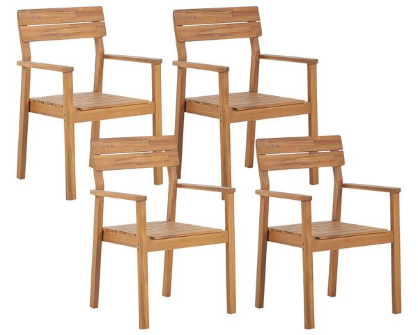 Set 2 ks zahradních židlí Fernanda (světlé dřevo). 1078985