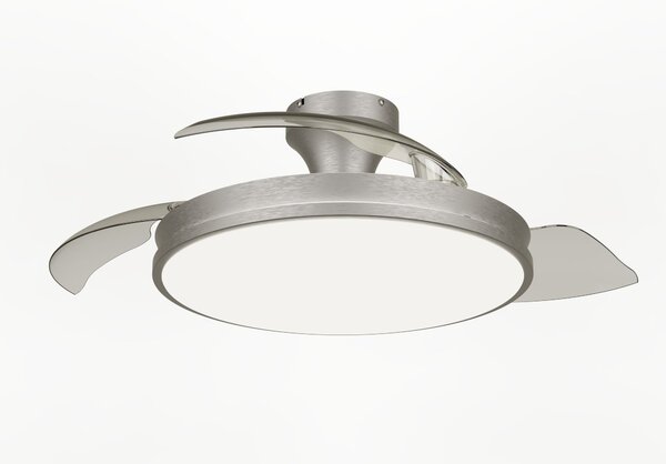 Atlas DC stropní ventilátor a svítidlo 28W+35W niklový