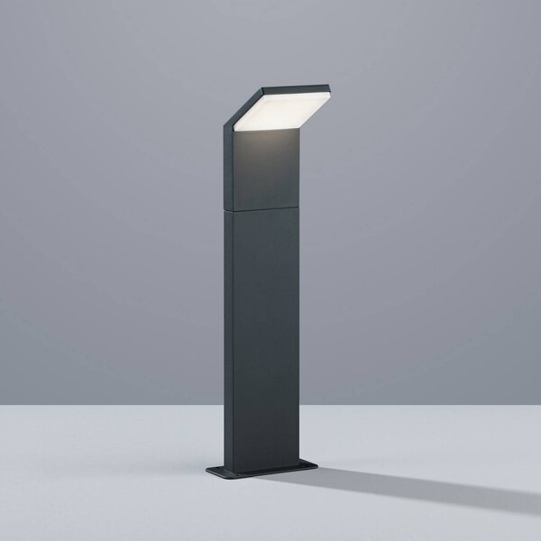 Trio Lighting LED osvětlení cesty PEARL, výška 50 cm, antracitová, kov, IP54, Černá, Hliník, Moderní