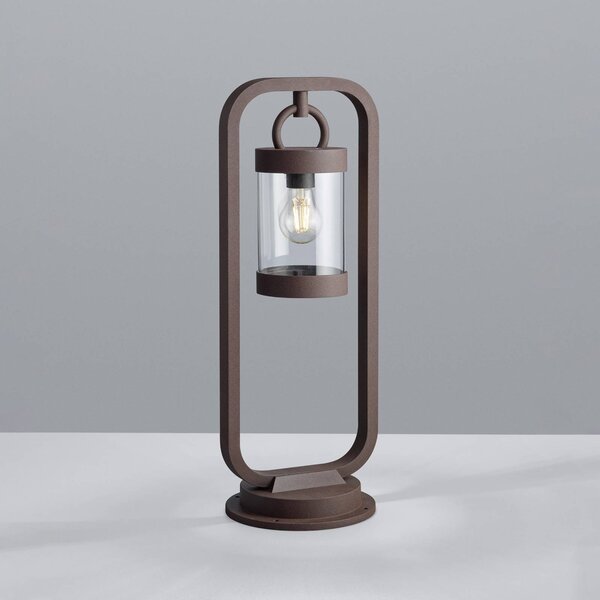 Trio Lighting Oсвітлення cesty SAMBESI, barva rez, výška 60 cm, kov, IP44, stmívatelný, Hnědá / rez, Hliník, Moderní