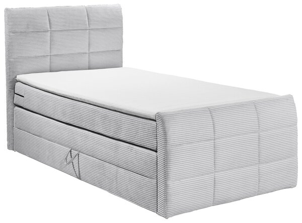 POSTEL BOXSPRING, 100/200 cm, světle šedá MID.YOU - Postele s úložným prostorem, Online Only