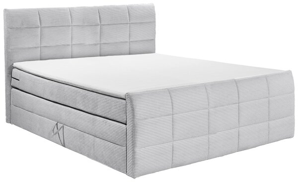 POSTEL BOXSPRING, 180/200 cm, světle šedá MID.YOU - Postele s úložným prostorem, Online Only