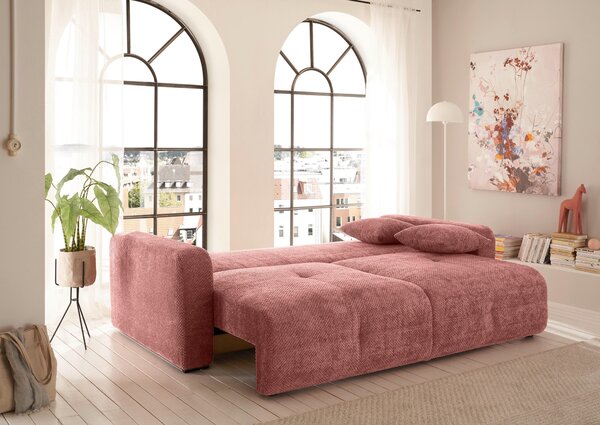 ROZKLÁDACÍ POHOVKA, textil, korály MID.YOU - Rozkládací pohovky, Online Only