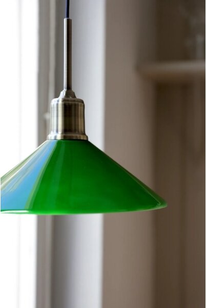 Markslöjd 108868 - Lustr na lanku VELA 1xE27/40W/230V mosaz/zelená