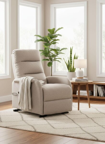 RELAXAČNÍ KŘESLO, textil, pískové barvy Livetastic - Online Only křesla & taburety, Online Only