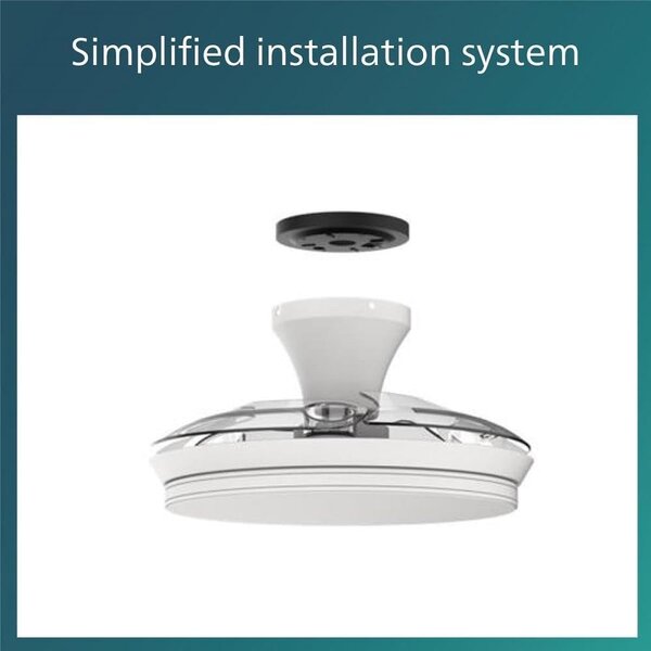 Tynl zatahovací ventilátor a svítidlo 32W+35W WH OFF
