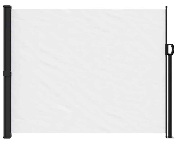Zatahovací boční markýza bílá 170 x 300 cm