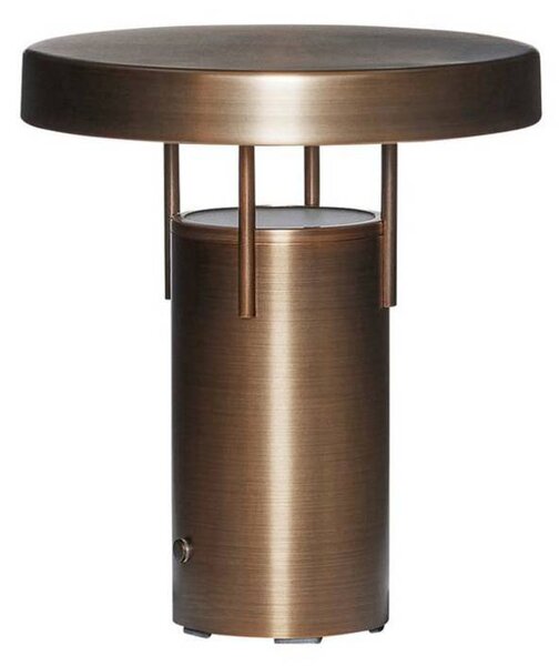 Hübsch HÜBSCH LED stolní lampa BringMe Mini, mosaz, 20 cm, stmívatelný, Mosaz / zlato, kov, Moderní