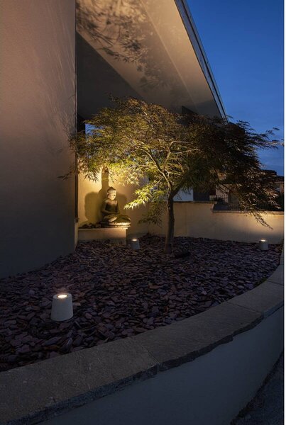 LA 1006408 CONCRETO FL stojací lampa, kulatá GU10 šedá 10 W - BIG WHITE (SLV)