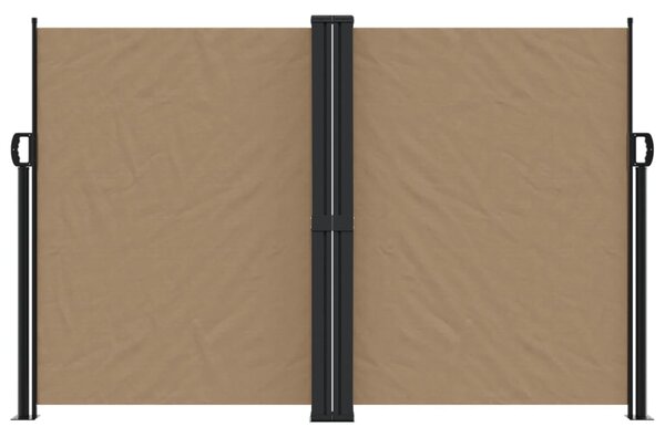 Zatahovací boční markýza taupe 160 x 600 cm