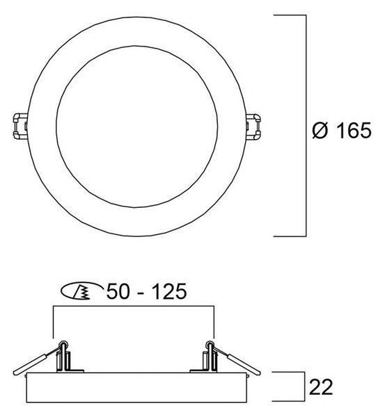 Sylvania LED stropní svítidlo START 5v1, bílé, Ø 17 cm, stmívatelné, stmívatelný, Bílá / opál, Chodba, Plast