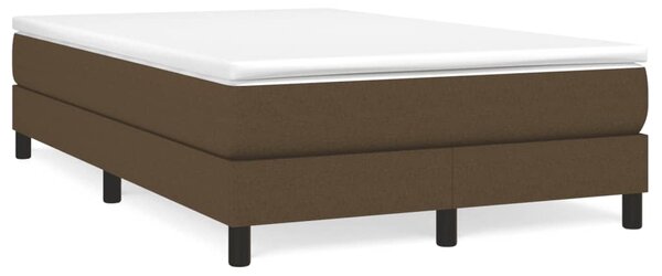 Box spring postel s matrací tmavě hnědá 120x190 cm textil 3269660