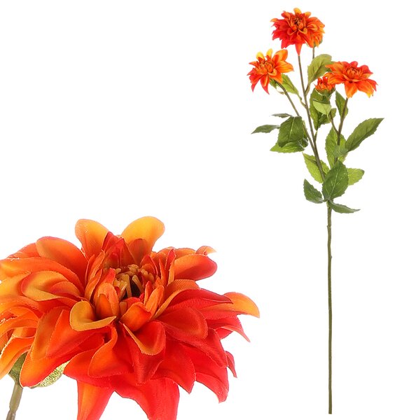 Autronic Jiřinka, barva oranžová Květina umělá KT7029