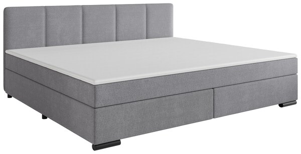 POSTEL BOXSPRING, 240/200 cm, světle šedá MID.YOU - Manželské postele, Online Only