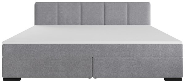 POSTEL BOXSPRING, 240/200 cm, světle šedá MID.YOU - Manželské postele, Online Only