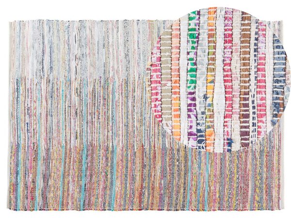Barevný tkaný bavlněný koberec 140x200 cm MERSIN