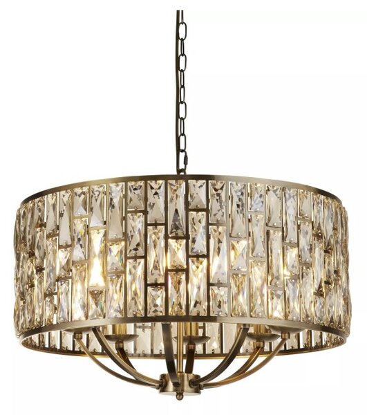 Searchlight 6588-8AB Závěsné glamour svítidlo BIJOU patina, průměr 64cm