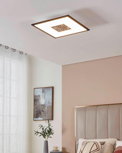 STROPNÍ LED SVÍTIDLO, 44,5/44,5/5 cm Eglo - Online Only svítidla, Online Only