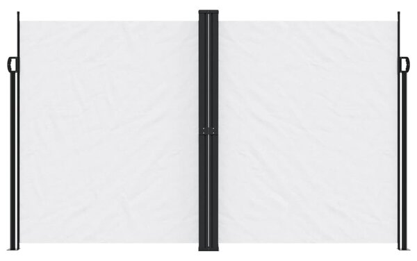 Zatahovací boční markýza bílá 200 x 1 200 cm