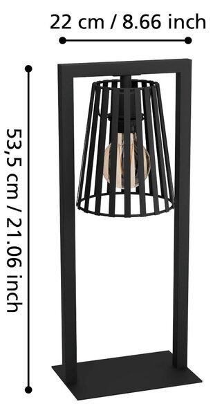 STOLNÍ LAMPA, E27, 22/53,5 cm Eglo - Online Only svítidla, Online Only