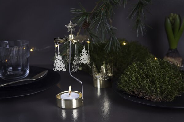 Pluto Rotující svícen Andělské zvonění - Christmas Tree PL122