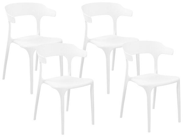 Set 4 ks jídelních židlí Gerry (bílá). 1079155