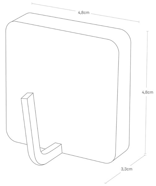 Bílý kovový magnetický háček Yamazaki Tower