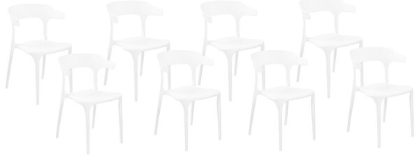 Set 8 ks jídelních židlí Gerry (bílá). 1079161