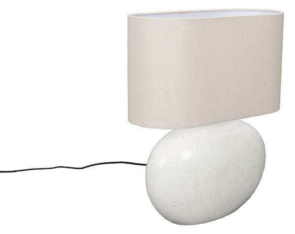 Béžová keramická stolní lampa DUTCHBONE HAILEY