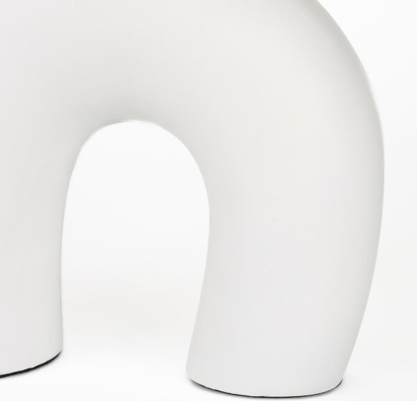 Bílá keramická stolní lampa ZUIVER BIBI