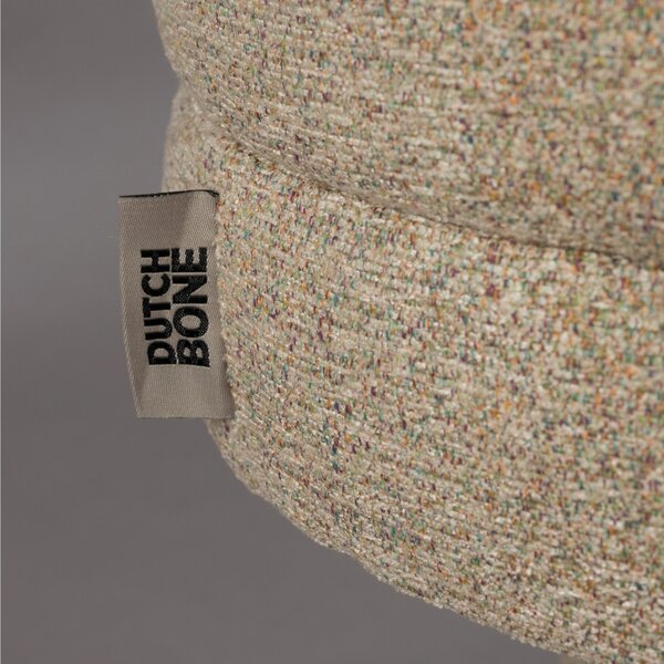 Béžová bouclé lavice DUTCHBONE FERN 110 cm