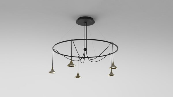 Artemide stolní LED lampa Unterlinden 9 W 2700K stmívatelná hliník