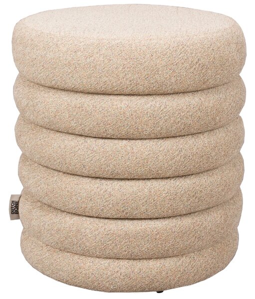 -25 % Dny MOMENTI– Béžová bouclé stolička DUTCHBONE FERN 37 cm