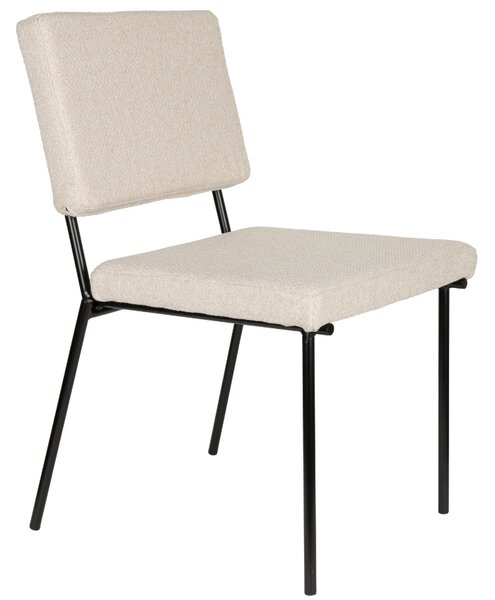 Bílá čalouněná jídelní židle ZUIVER FELLOW