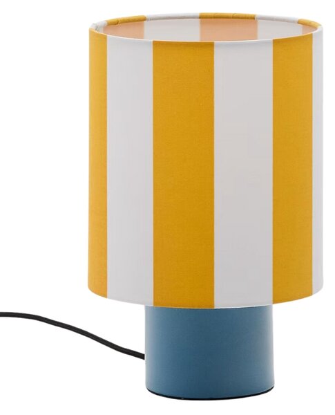 Žlutá pruhovaná stolní lampa Kave Home Ciral