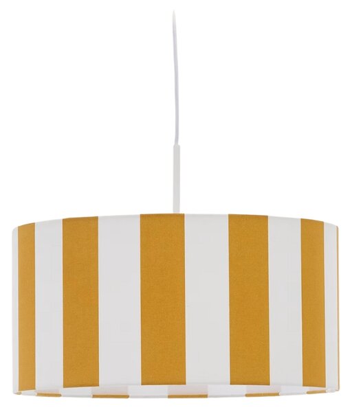 Žluté pruhované stínidlo Kave Home Ciral 40 cm