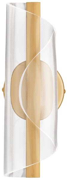 Zlaté kovové nástěnné LED světlo Nova Luce Valentin 31 cm