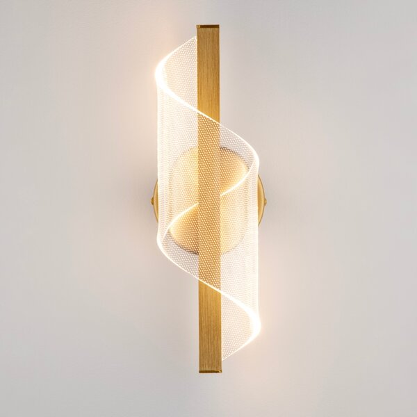 -25 % Dny MOMENTI– Zlaté kovové nástěnné LED světlo Nova Luce Valentin 33 cm
