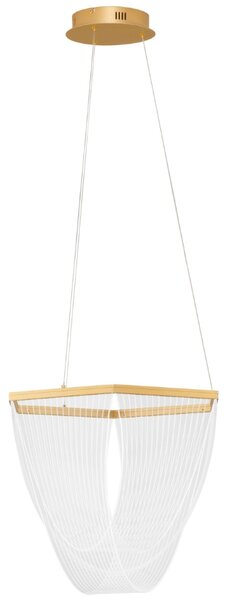 -25 % Dny MOMENTI– Zlaté kovové závěsné LED světlo Nova Luce Valentin 52 cm