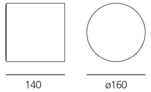 Artemide venkovní nástěnné svítidlo Effetto Round 7 W 220-240 V 3000K Rust