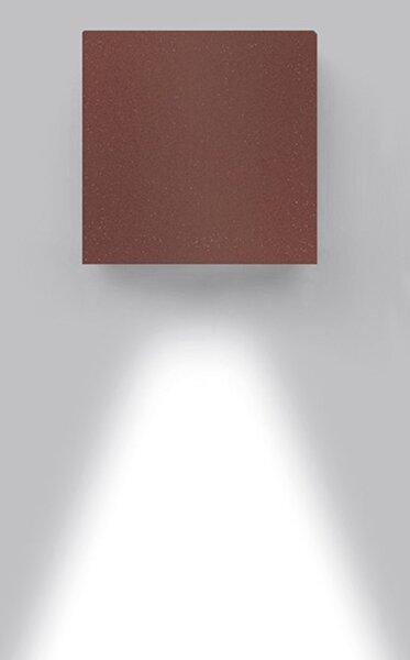 Artemide venkovní nástěnné svítidlo Effetto 14 Square 4,5 W 220-240 V 3000K rez